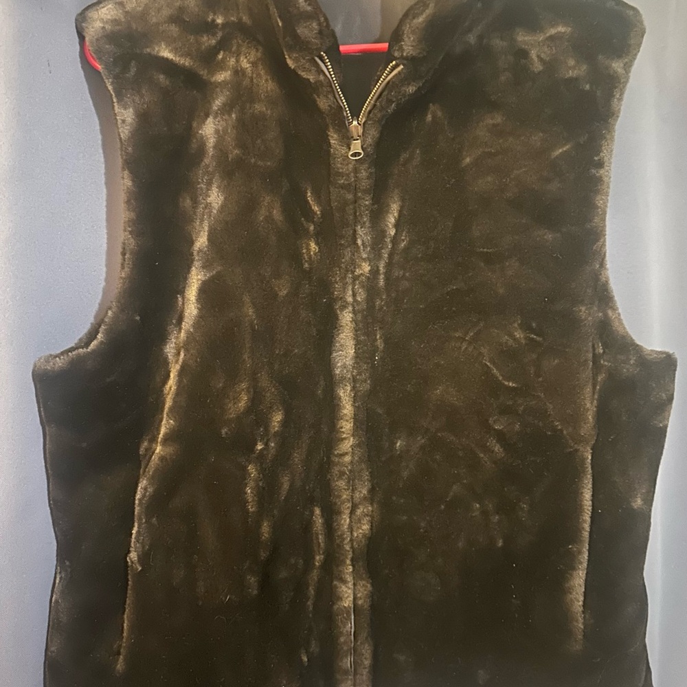 Faux Fur Black Vest
